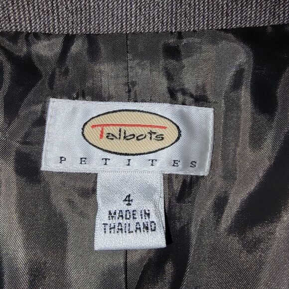 Talbots Petites Wool Blazer Suit Jacket size 4P 4 Petite - Picture 6 of 7